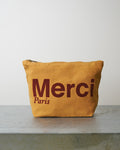 Merci - Cotton pouch - Beige & Brown