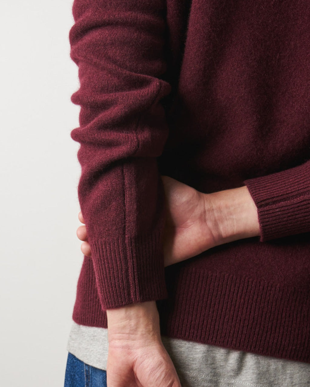 Merci - Claudio cashmere sweater - Burgundy