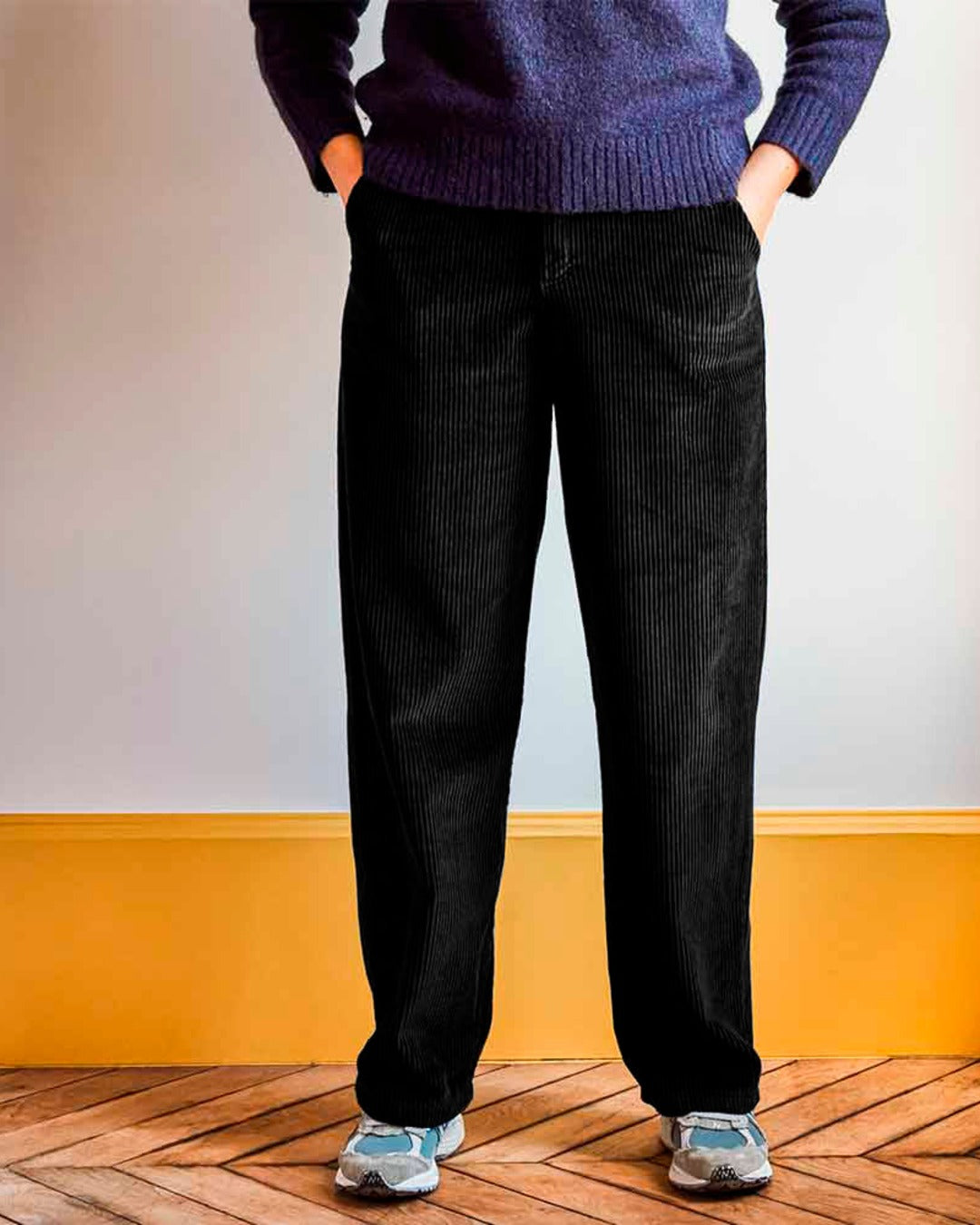 Merci - corduroy pants - Black