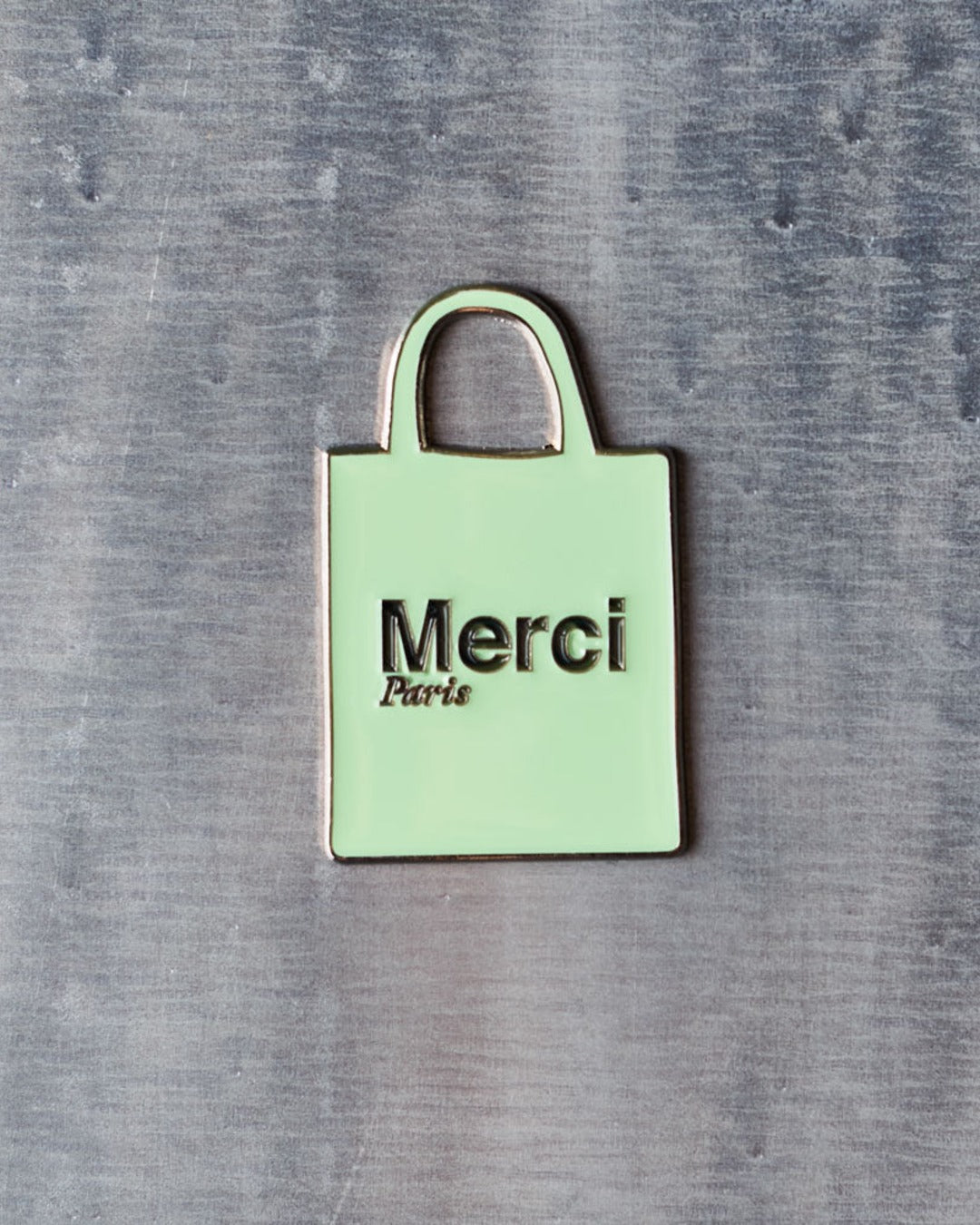 Merci - Magnet En Métal Tote Bag Vert