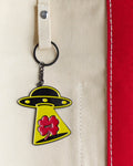 Merci - UFO metal key ring - Clover Heart