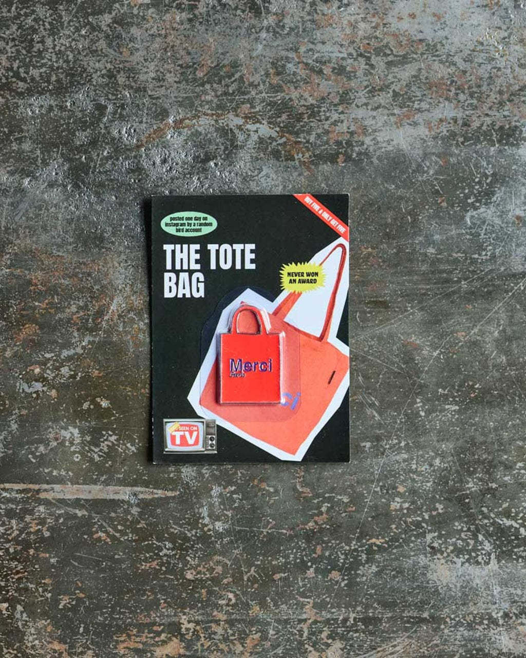 Merci - Magnet En Métal Tote Bag Rouge