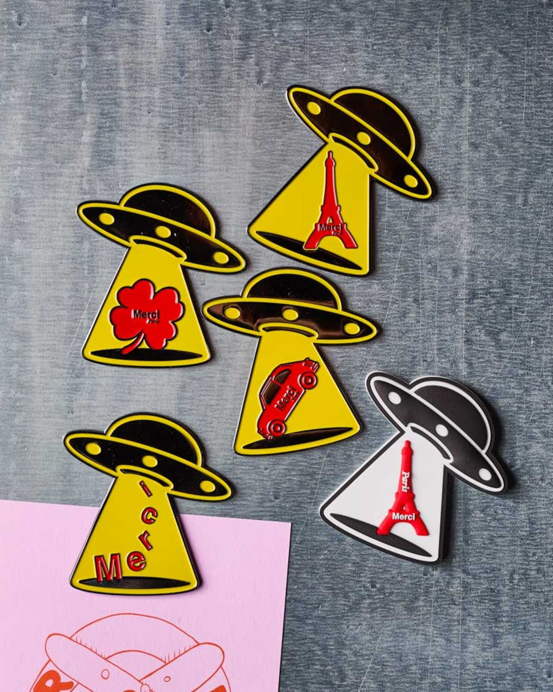 Merci - Magnet En Métal