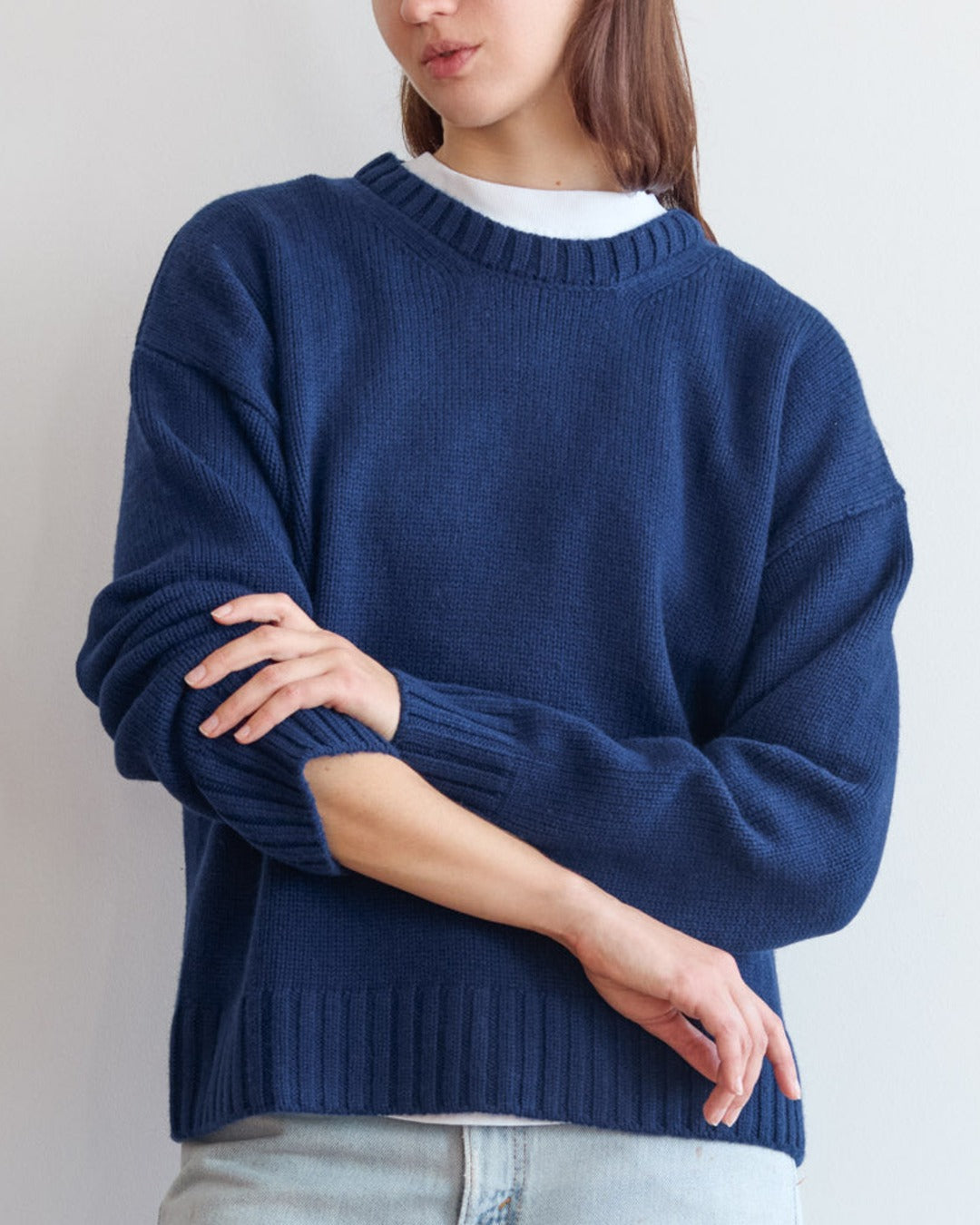 Merci - Wool sweater - Navy