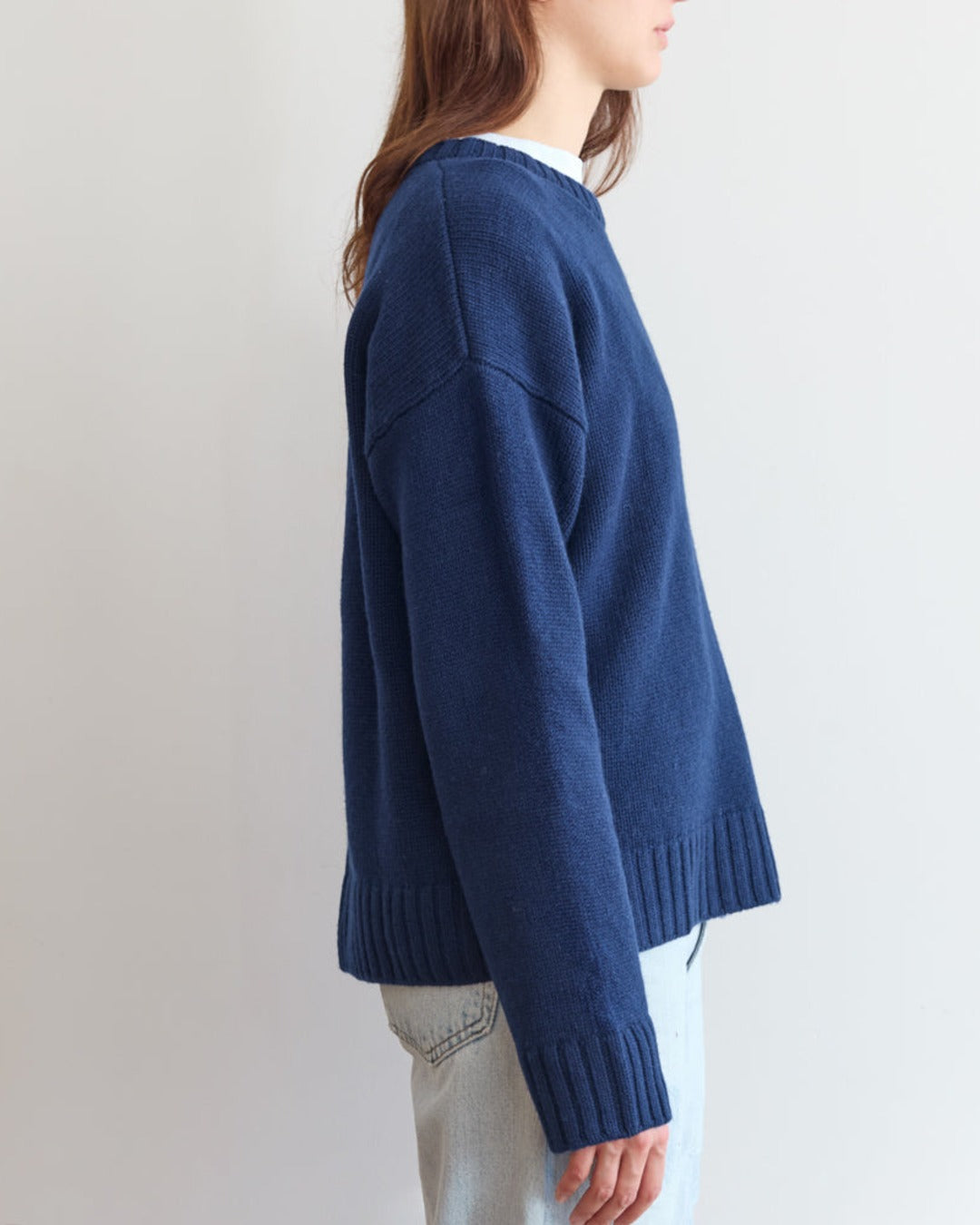 Merci - Wool sweater - Navy