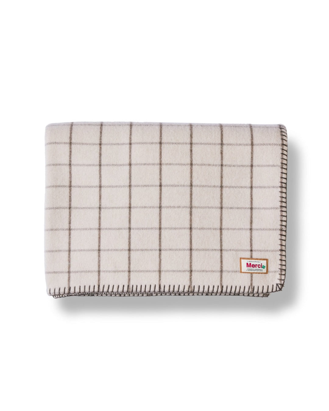 Merci - Couverture - Carreaux Brun Cha Iro