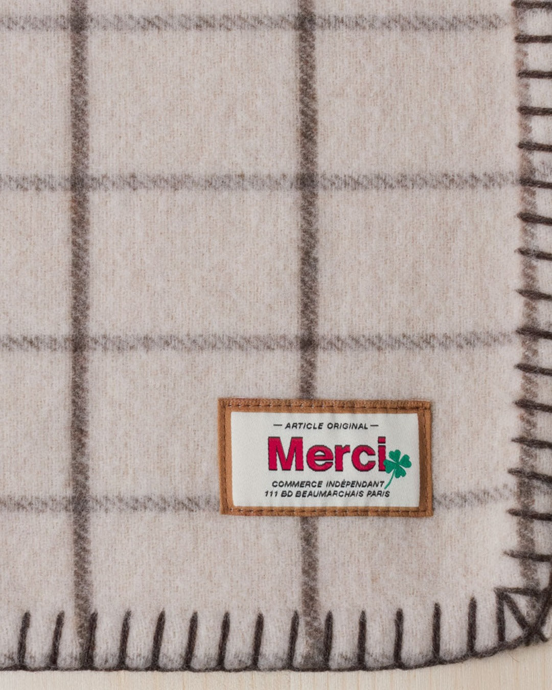 Merci - Couverture - Carreaux Brun Cha Iro