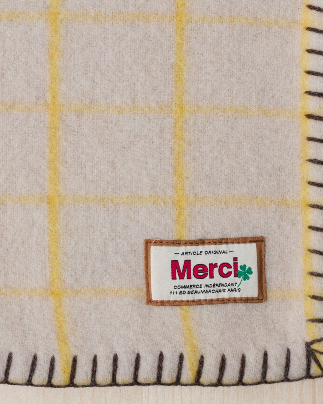 Merci - Couverture - Carreaux Jaune Asahi