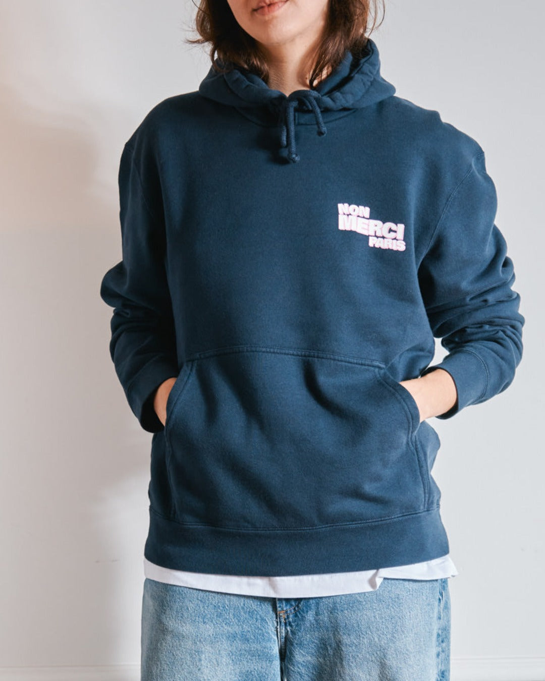 Merci - Sweat Non Merci - Marine