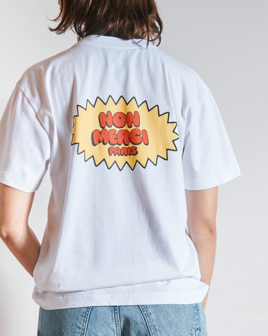 Merci - T-Shirt Non Merci Beavies - Blanc