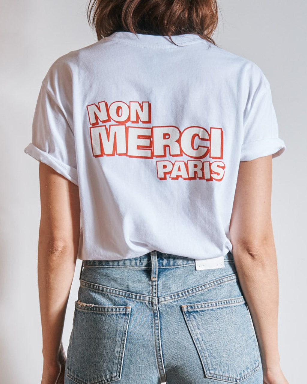 Merci - T-Shirt Non Merci - Blanc