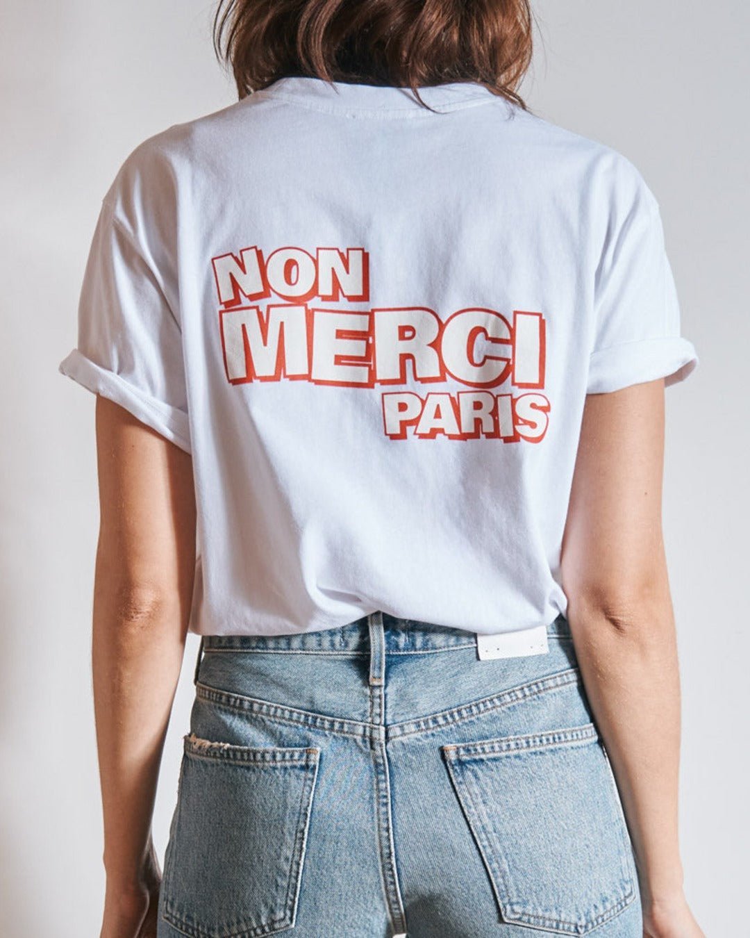 Merci - T-Shirt Non Merci - Blanc