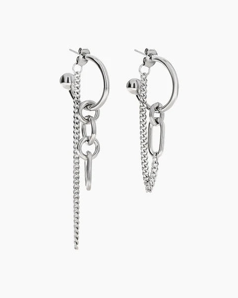 Justine Clenquet - Allen Earrings - Palladium