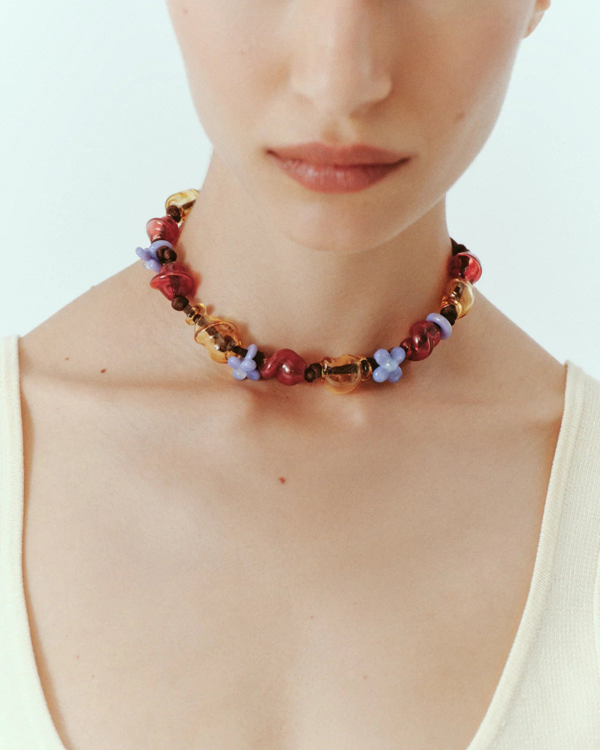 Cajal - Collier Ariel - Rouge Jaune & Violet