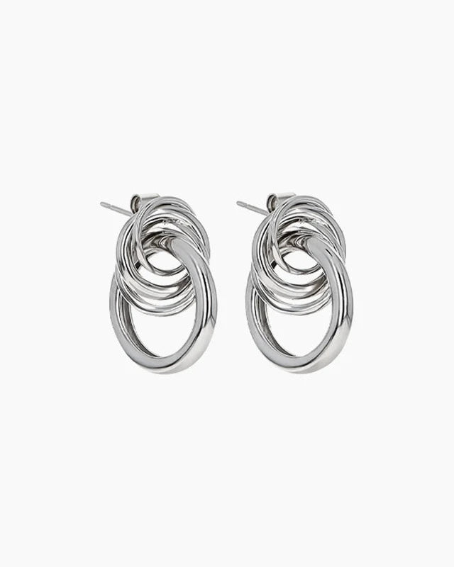 Justine Clenquet - Cara XL Earrings - Palladium