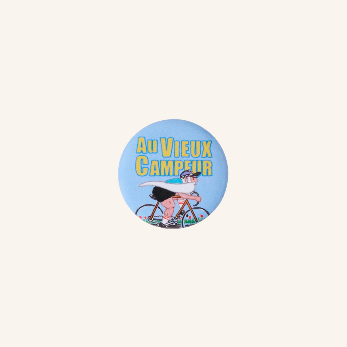 Au Vieux Campeur - Congés Payés - Badge Cycliste