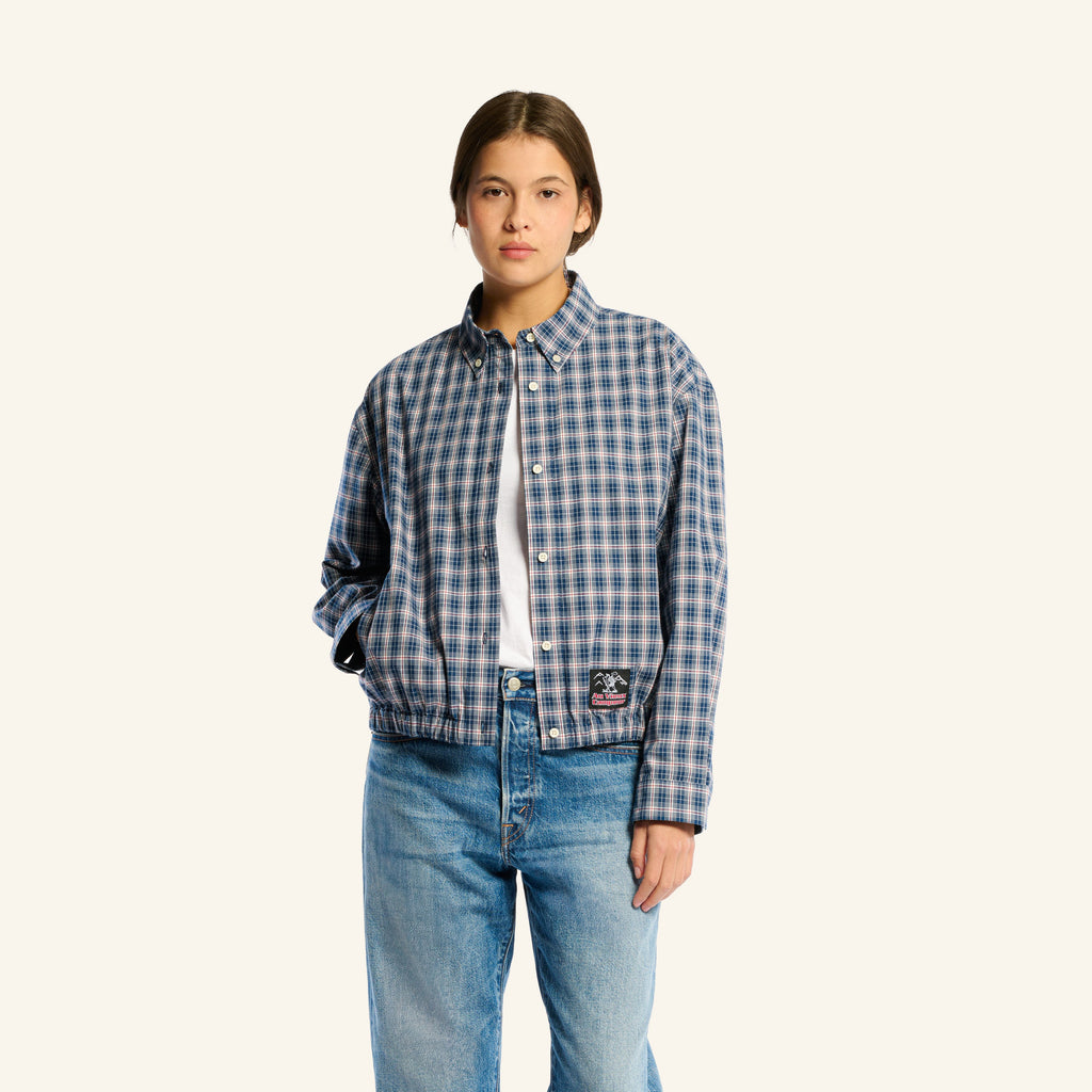 Au Vieux Campeur - Congés Payés - Veste À Carreaux Claude - Bleu & Blanc