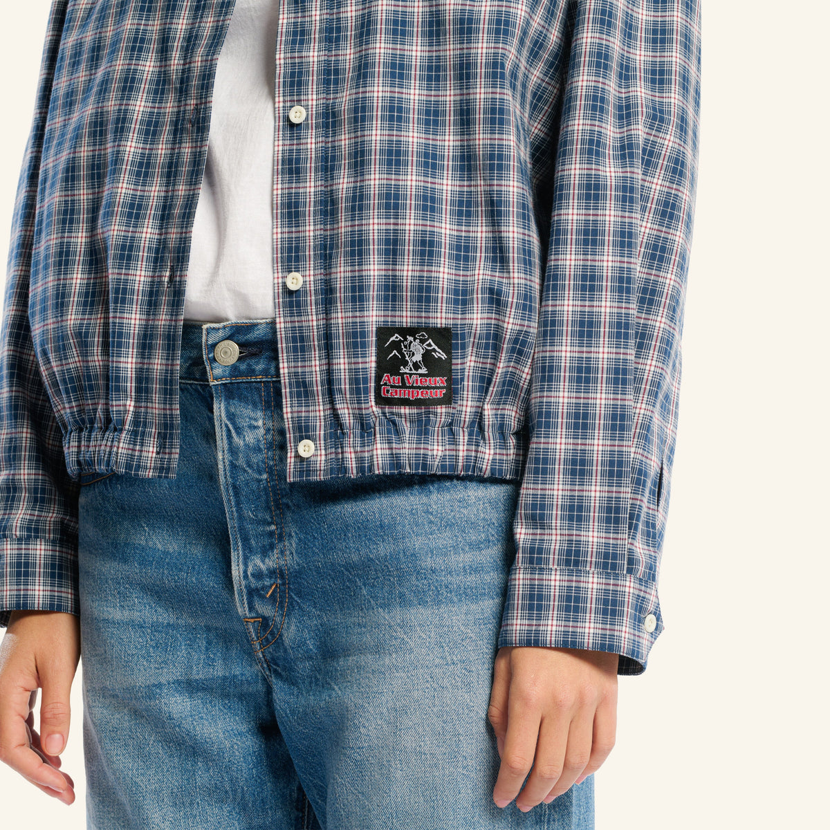 Au Vieux Campeur - Congés Payés - Veste À Carreaux Claude - Bleu & Blanc