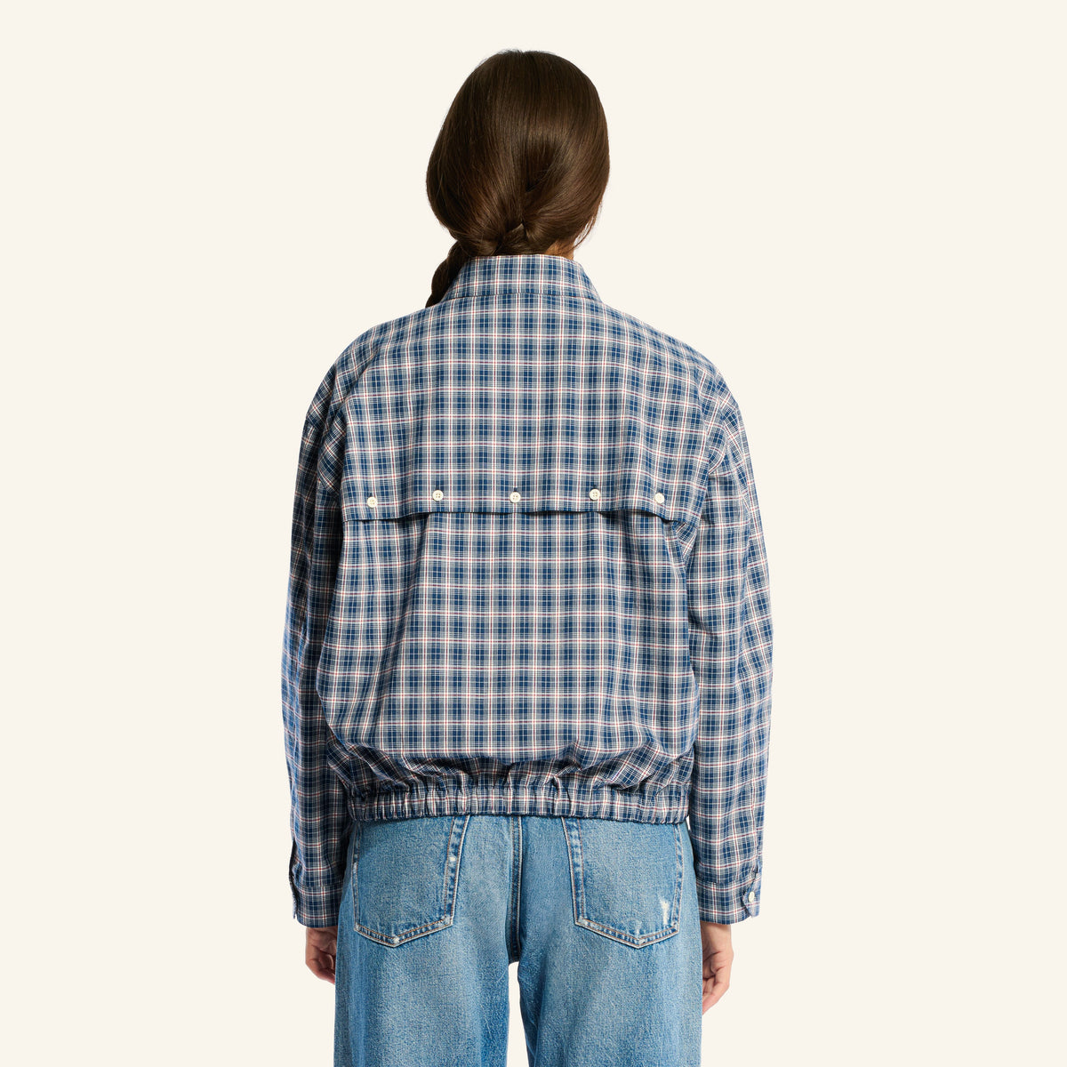 Au Vieux Campeur - Congés Payés - Veste À Carreaux Claude - Bleu & Blanc