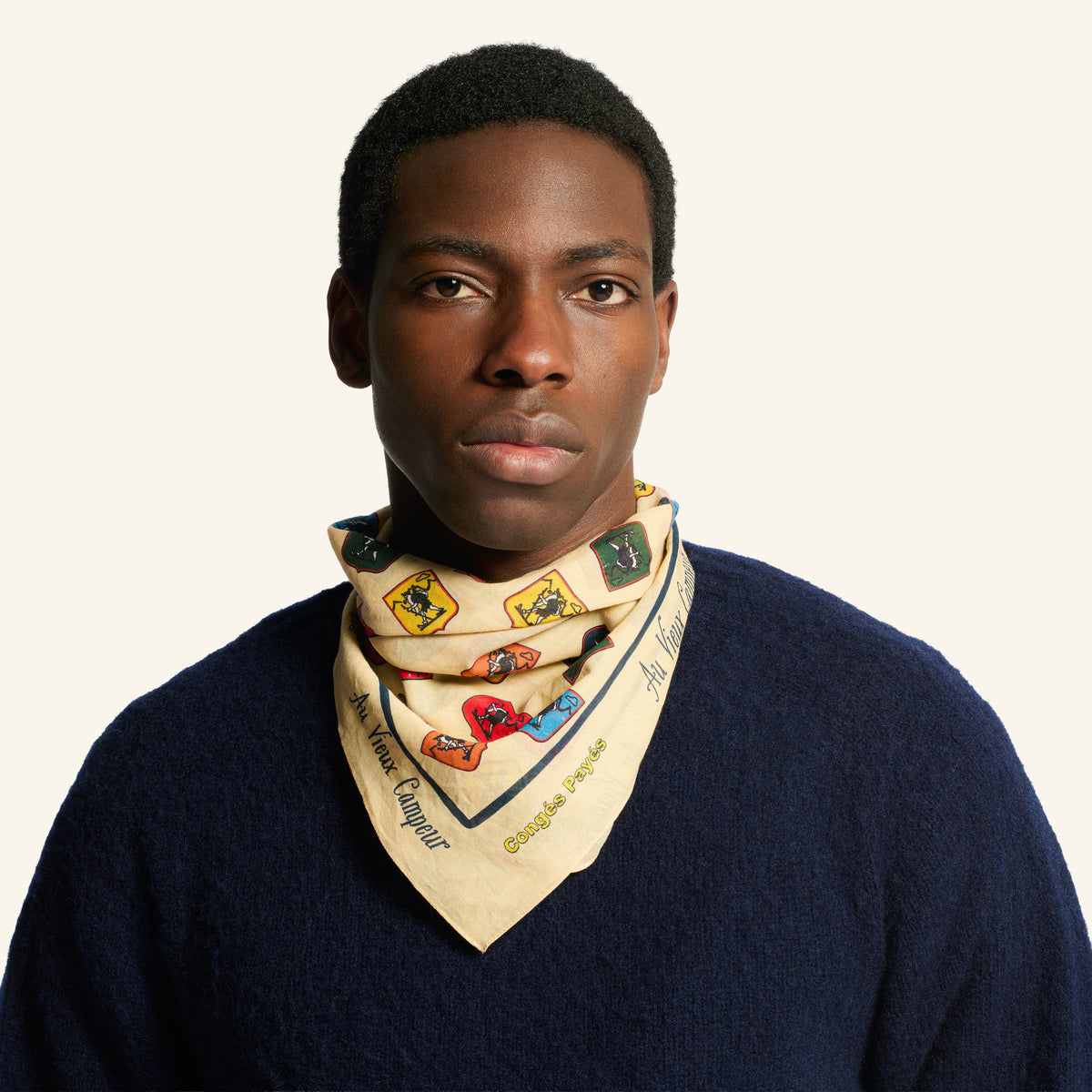 Au Vieux Campeur - Congés Payés - Bandana Domi - Blanc Multi
