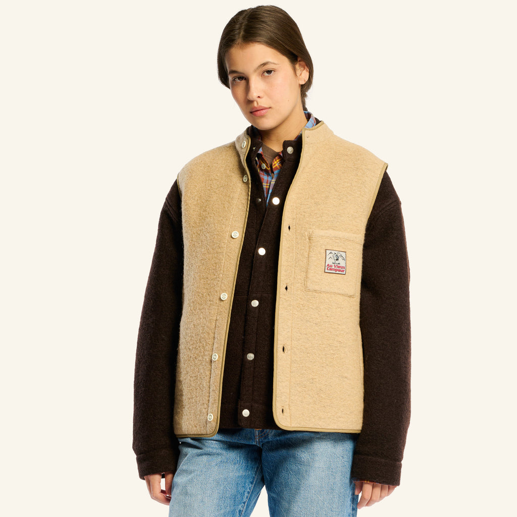 Au Vieux Campeur - Congés Payés - Gilet Sans Manches - Beige