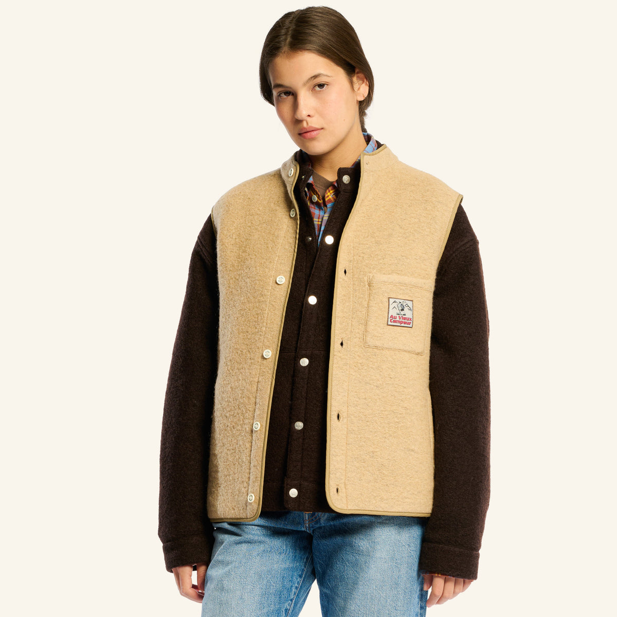 Au Vieux Campeur - Congés Payés - Gilet Sans Manches - Beige