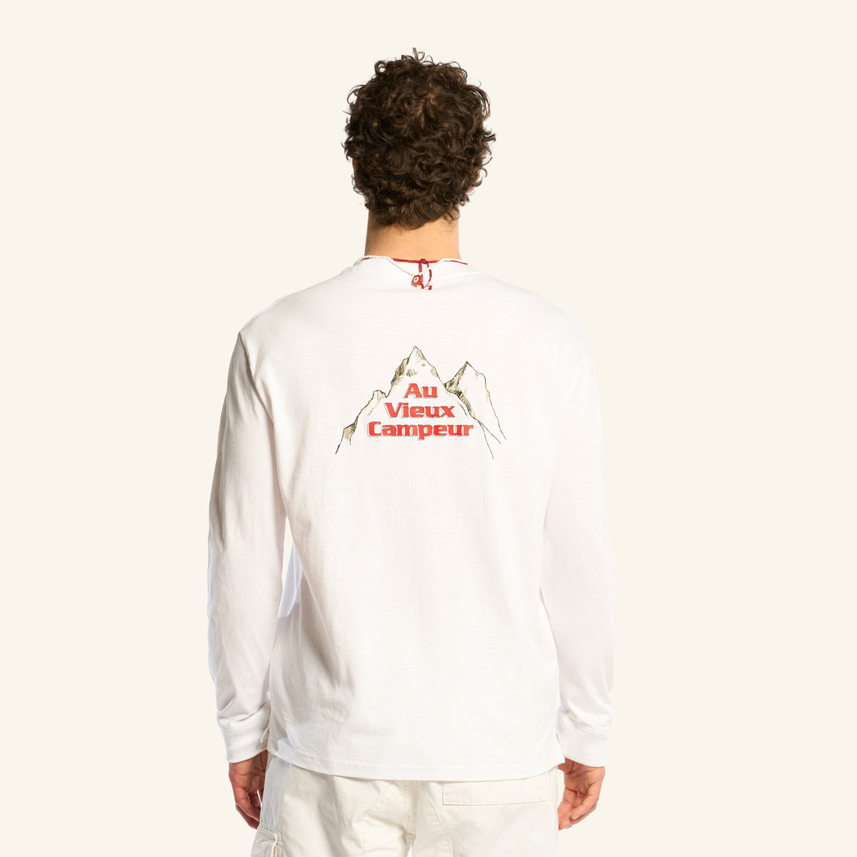Au Vieux Campeur - Paid Leave - Climber Long Sleeve T-Shirt - White