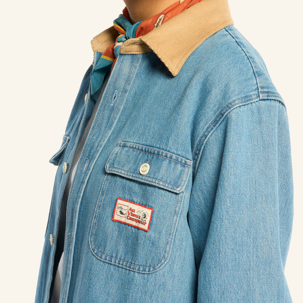 Au Vieux Campeur - Congés Payés - Marcel Shirt - Blue & White