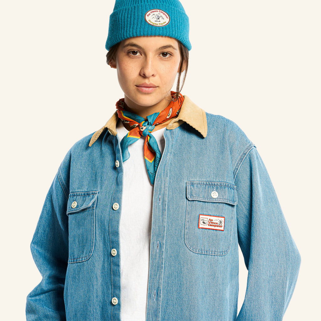 Au Vieux Campeur - Congés Payés - Marcel Shirt - Blue & White
