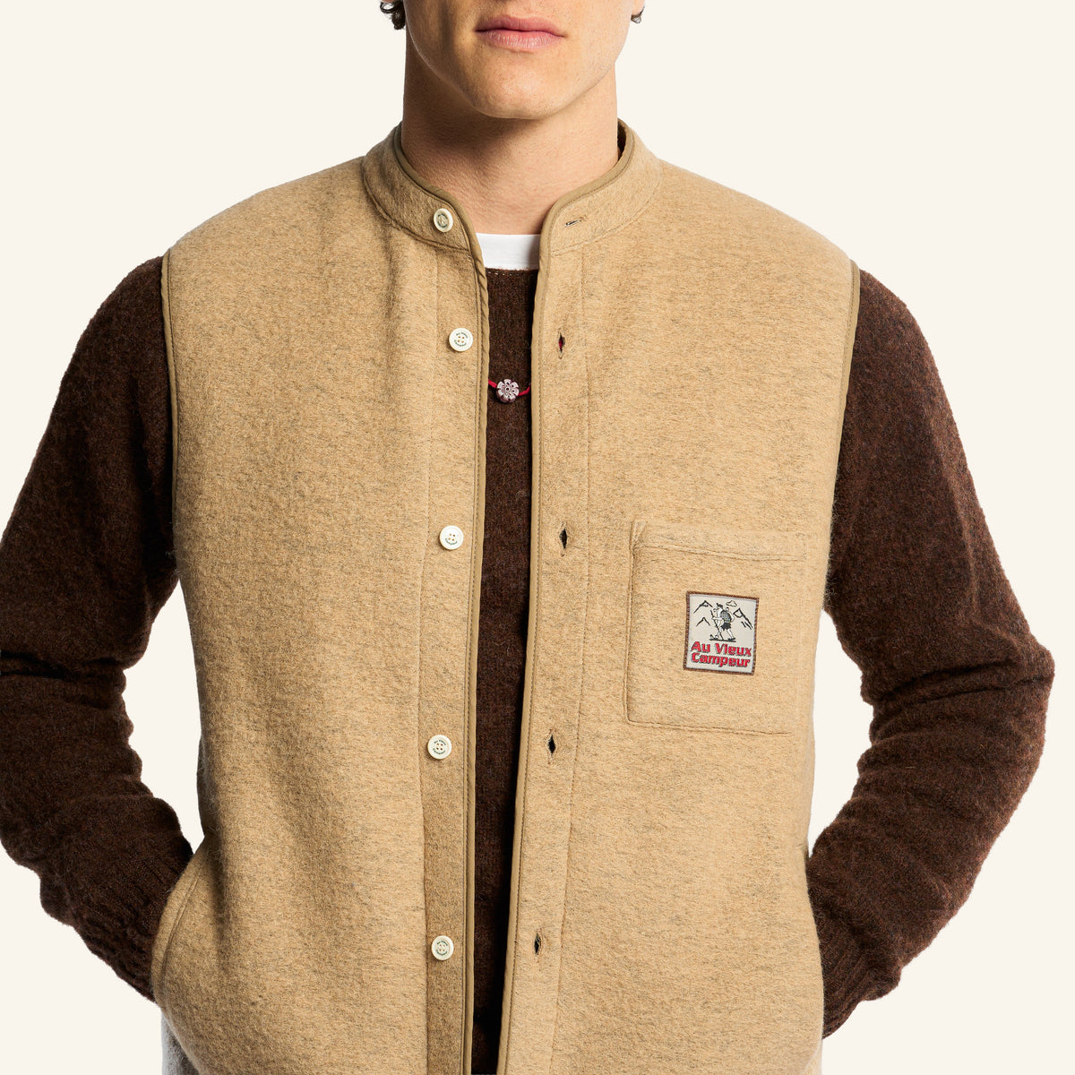 Au Vieux Campeur - Congés Payés - Gilet Sans Manches - Beige