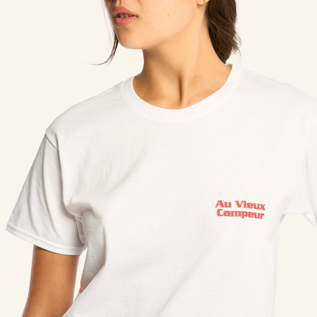 Au Vieux Campeur - Congés Payés - Plans Short Sleeve T-shirt - White