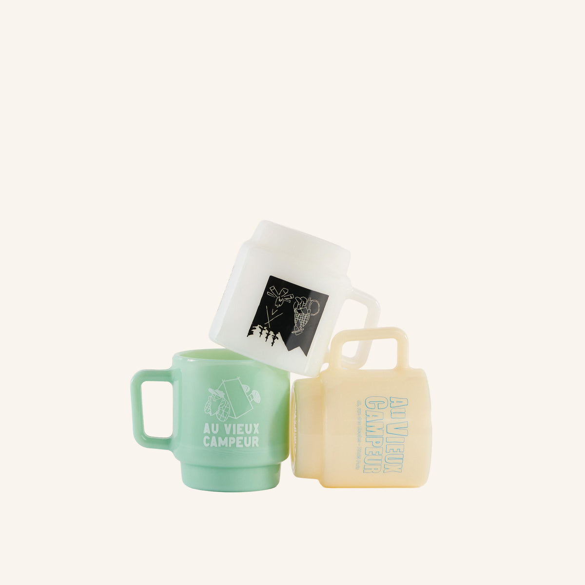 Au Vieux Campeur - Congés Payés - Mug Feu De Camp