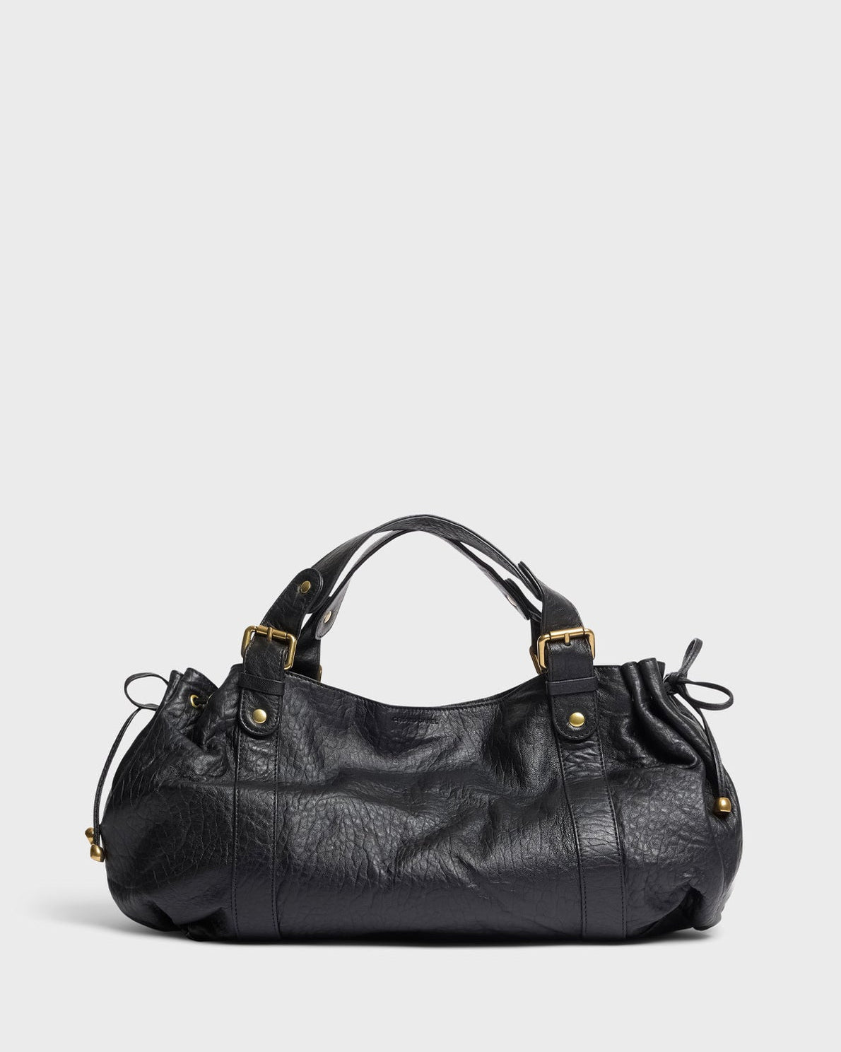 Gerard Darel - Bubble 24H Leather Handbag - Black