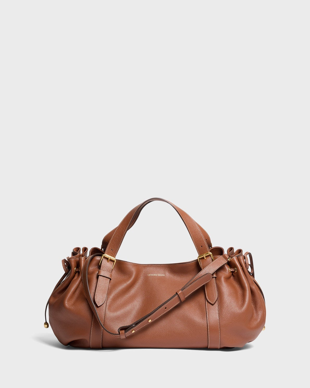Gerard Darel - Le 24H Premium Grained Leather Handbag - Tan