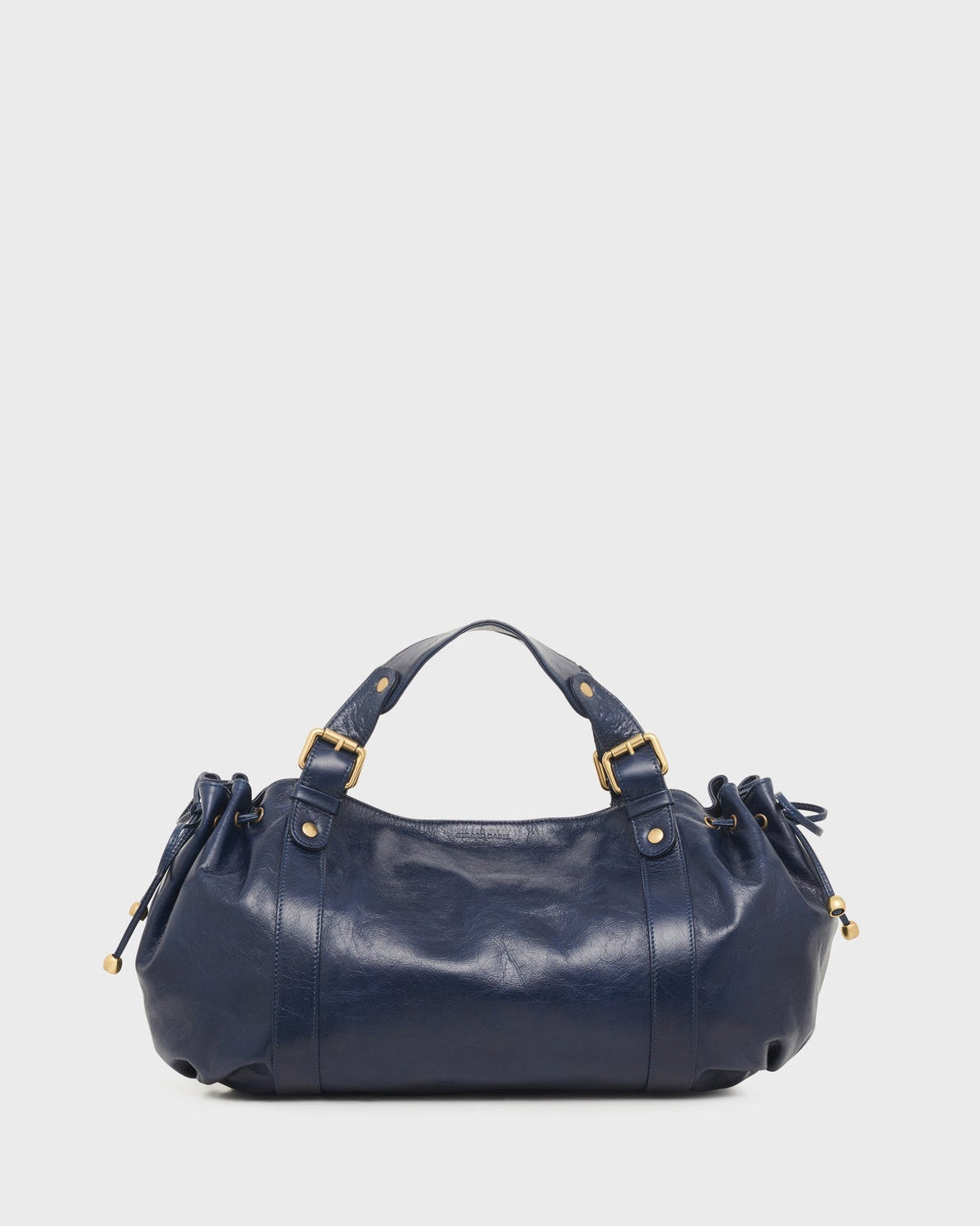 Gerard Darel - 24H Crinkled Effect Leather Handbag - Jean