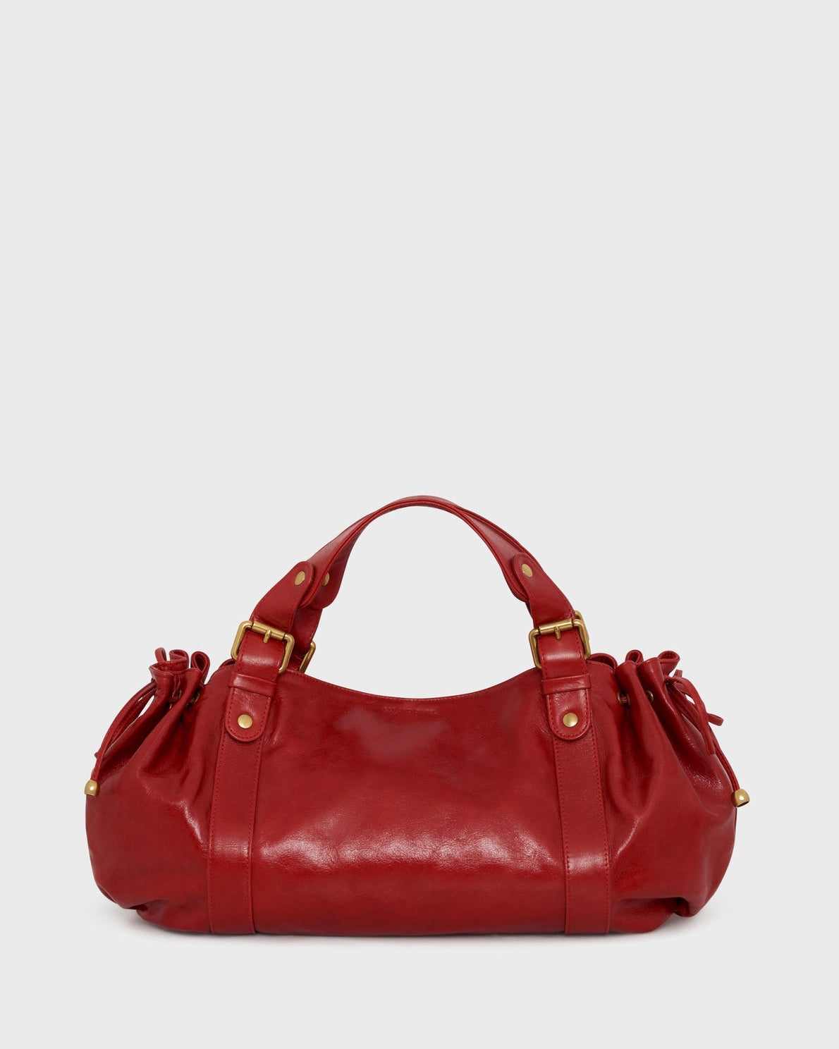 Gerard Darel - 24H Crinkled Effect Leather Handbag - Red