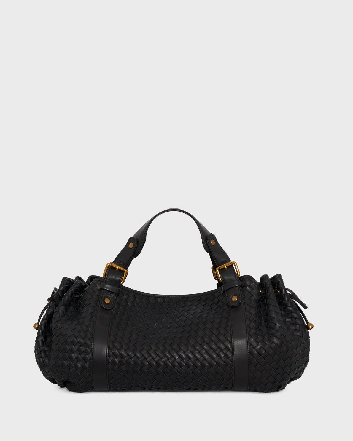 Gerard Darel - 24H Braided Leather Handbag - Black
