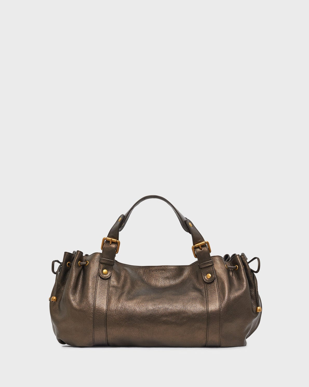Gerard Darel - 24H Metallic Leather Handbag - Gold