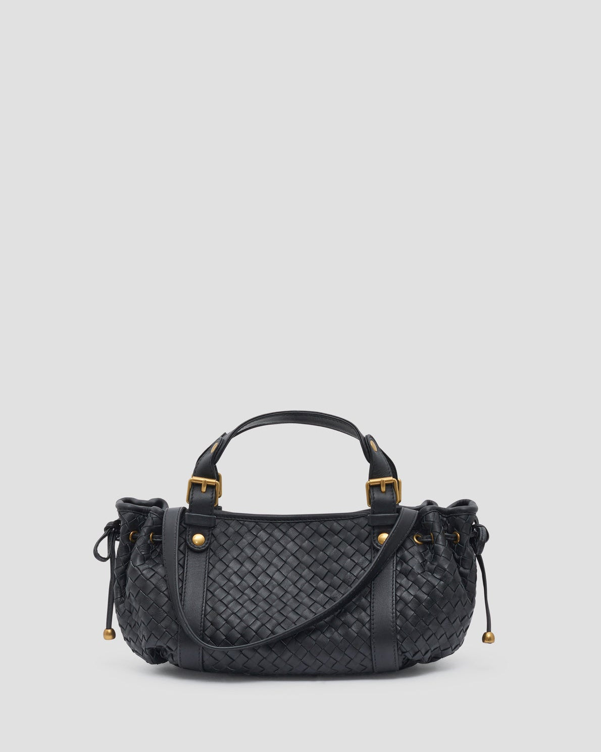 Gerard Darel - Mini 12H Braided Leather Handbag - Black