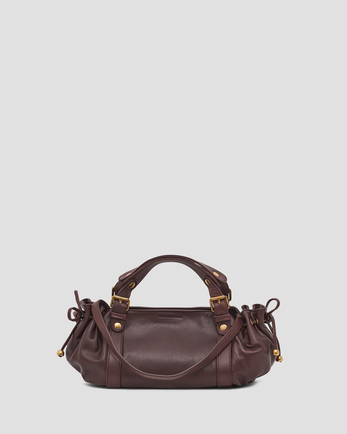 Gerard Darel - Mini Leather Handbag 12H - Burgundy
