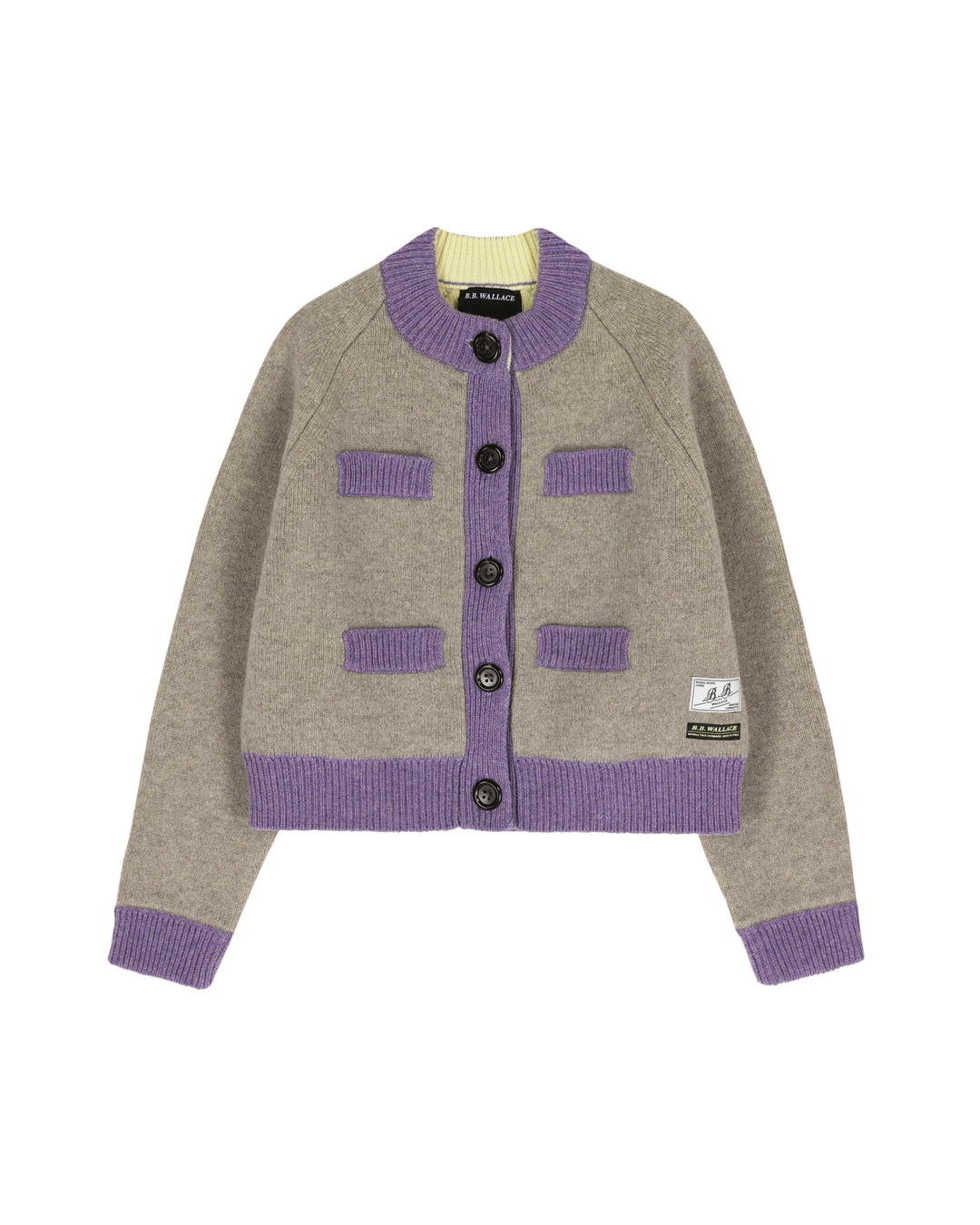 BB Wallace - Cardigan Frida - Sable et lilas