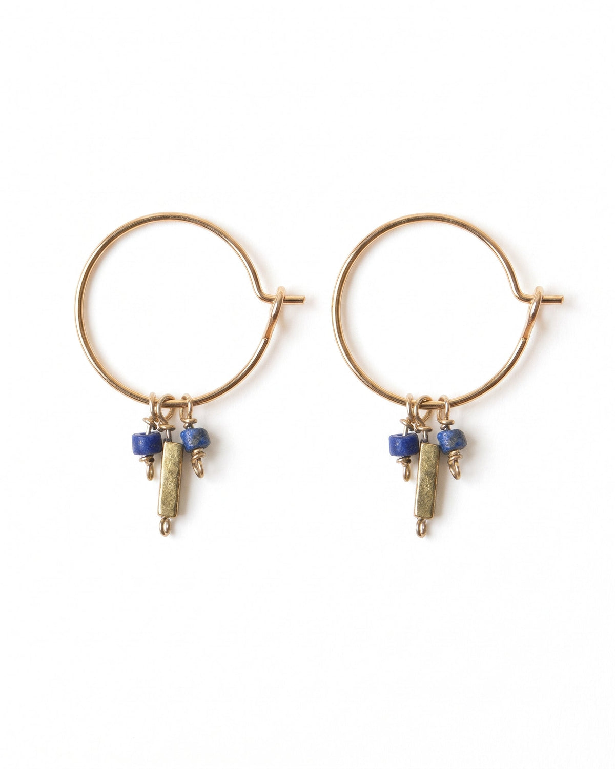 Tassia Canellis - Demeter Earrings - Lapis Lazuli