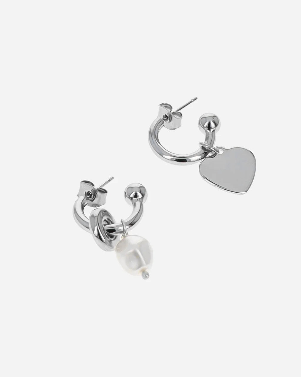 Justine Clenquet - Jacob Earrings - Palladium