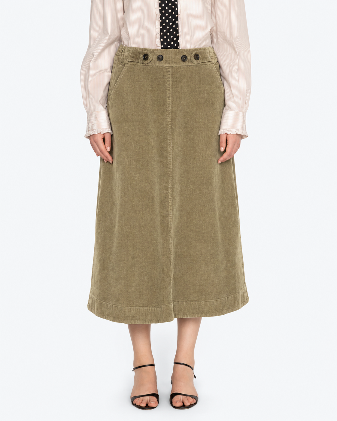 Sea New York - Garrett Midi Skirt - Khaki
