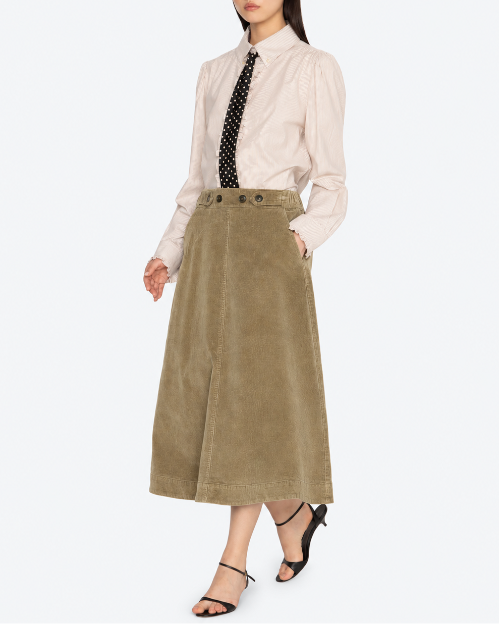 Sea New York - Garrett Midi Skirt - Khaki