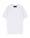 BB Wallace - T-shirt Indiana - Blanc et lilas