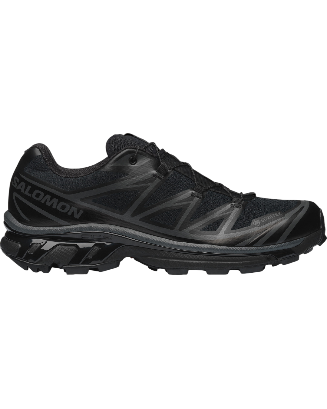 Baskets Salomon XT-6 GORE-TEX noires pour homme, chaussures de trail imperméables disponibles chez Merci Paris