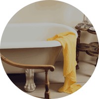 Maison d'été, le linge en lin lavé