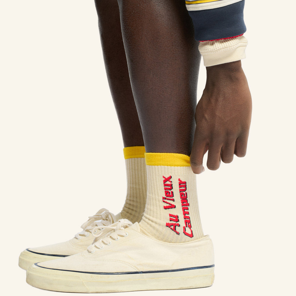 Au Vieux Campeur - Congés Payés - Chaussettes - Jaune