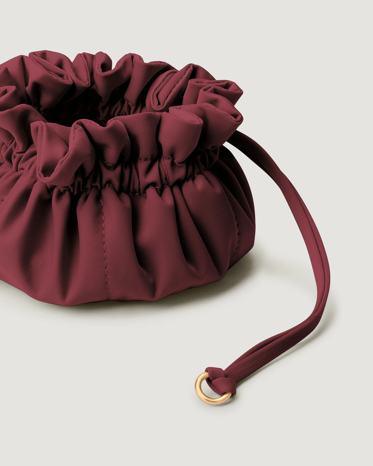 Naghedi - Small Lotus Jewelry Pouch - Burgundy
